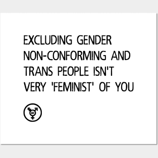 Trans INCLUSIONARY Feminism Posters and Art